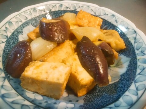 子供も食べられる！厚揚げとなすのカレー風味炒め